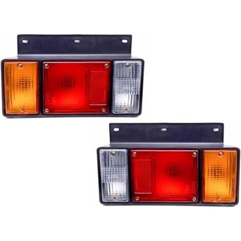 Pair Feux arrière Feu Arrière De Voiture Et Camion, Clignotant, Feu De Stop, Pour Isuzu Pour NPR Pour ELF Pour NPR Pour NKR Pour NHR Pour NLR 1987-2022 Feux arrières auto ( Couleur : Gauche et droite (1/4)