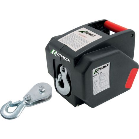 VERRICELLO ELETTRICO RIBITECH 12 V FUNE 9 METRI 900 Kg COMANDO A DISTANZA + KIT (1/3)