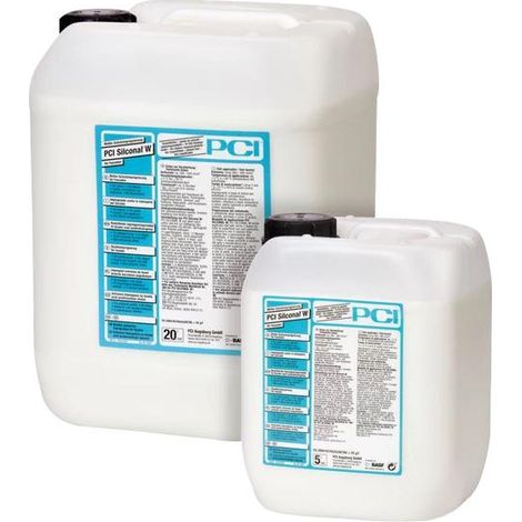 PCI Silconal W 20l Kanister weiß, wird nach Aushärtung transparent