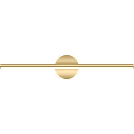 Lampe LED pour miroir de salle de bain, lampe de vanité moderne, lampe de vanité de salle de bain, lampe murale de vanité de baignoire en métal doré, 40 x 13 x 6 cm, lumière blanche 10 W (1/5)
