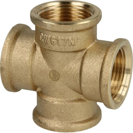 Croix 3/4’’ laiton nu