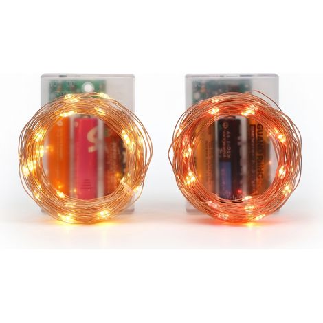 Catena luminosa LED 20 m 200 luci 3 pile senza pile modello 11 (1/5)