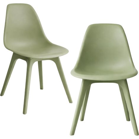 Pack de 2 Sillas de Comedor Nórdicas Aroa en Polipropileno para I