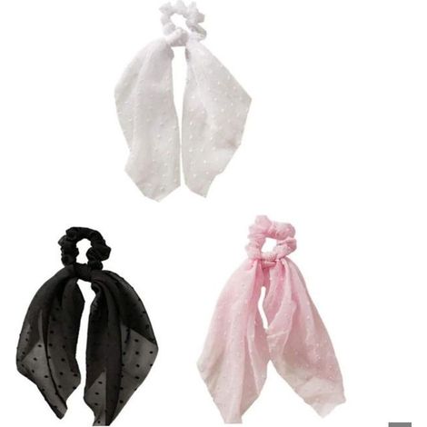 Set mit 3 geknoteten Seersucker-Stirnbändern für Damen und Mädchen (1/5)