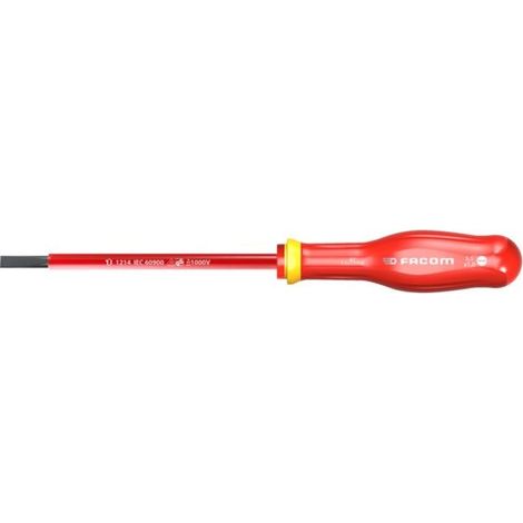 Tournevis Facom, Pointe , pour vis Fendu 5,5 mm type Protwist, 200 mm ( Prix pour 1 )