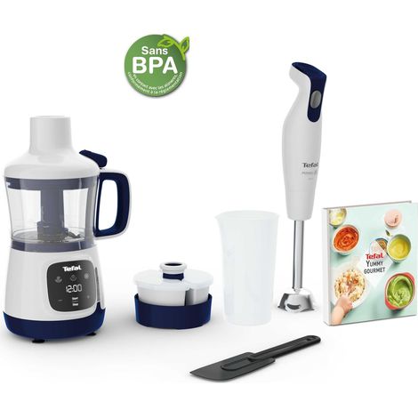 Tefal Yummy Gourmet HB55W4 Mixer Weiß 0,8 Liter