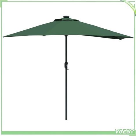 Parasol de jardin - FAFEICY - 42003268 - Vert - 294 x 150 x 224 cm - Éclairage LED solaire (1/5)