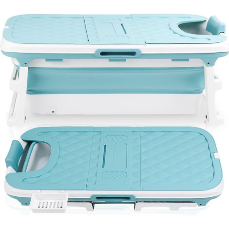 Randaco Faltbare Badewanne,für Badezimmer Badewanne Erwachsene tragbar Badewanne Faltbare Wanne mit Abdeckung für Dusche 149cm