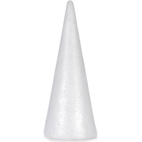 Cono de espuma de poliestireno de 18 cm, 1 unidad. (1/5)