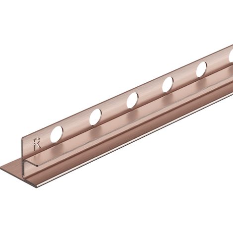 Étagère en verre droite - 120 cm - cuivre - acier inoxydable AISI 304 - revêtement PVD (1/5)