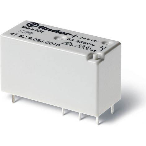 Relais circuit imprimé bas profil 2NO 8A 12V DC AgNi IECEx ATEX HazLoc FINDER 415290120313