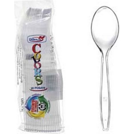 30CF CUCCHIAI TRASPARENTI PZ.20