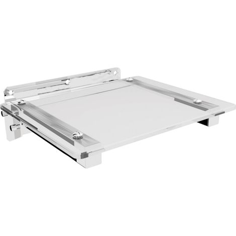 BELTRAN 2619 TABURETE Asiento Ducha Plegable Inox Metacrilato Transparente 35 cm - ref: 064-2619