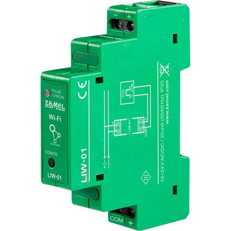 Supla Zamel - Contatore di Impulsi Energia Wifi I Misuratore Consumo Elettrico I Controllo Consumi Elettrici I Contascatti per Misura dell'energia I Misuratori di tensione I LIW-01