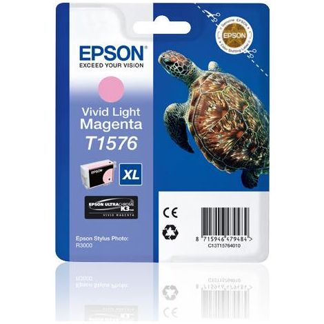 Epson Turtle T1576 cartouche d'encre 1 pièce(s) Original Rendement élevé (XL) Magenta vif clair