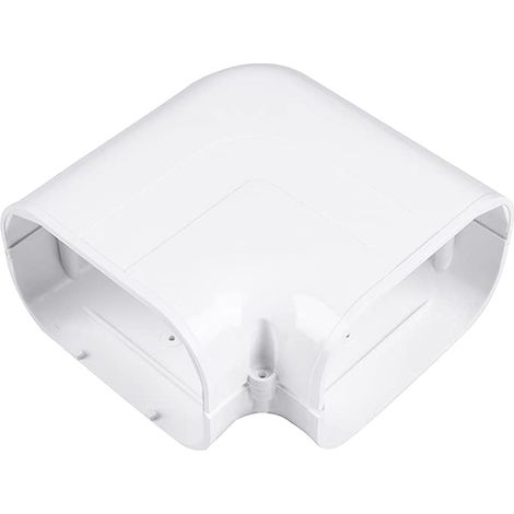 Kit de housse décorative en PVC pour climatiseur, mini climatiseur central et tuyau de pompe à chaleur (coude plat de 12,7 cm) (1/2)
