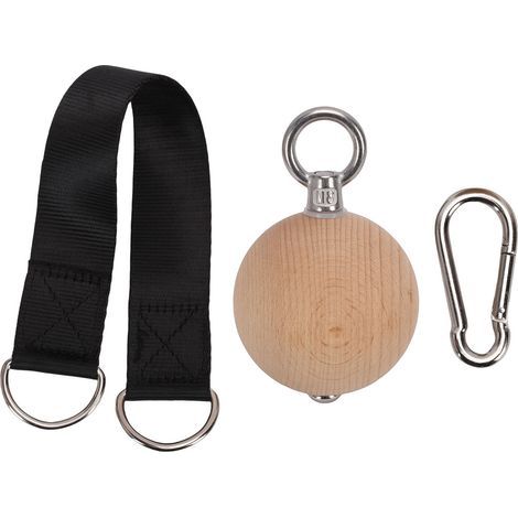 Tirez vers le haut la poignée de balle en bois pour l'entraînement de force des bras pour l'exercice des doigts et de l'avant-bras (1/5)