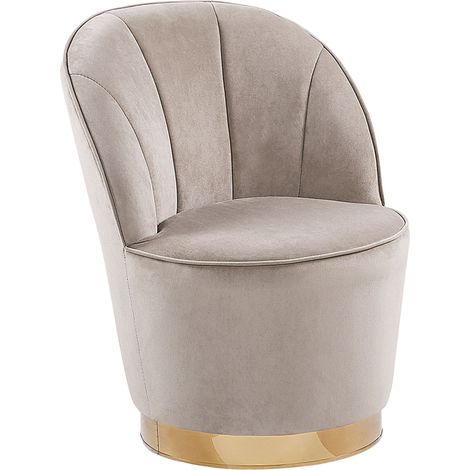 Armchair ALBY Velvet Light Beige (1/5)