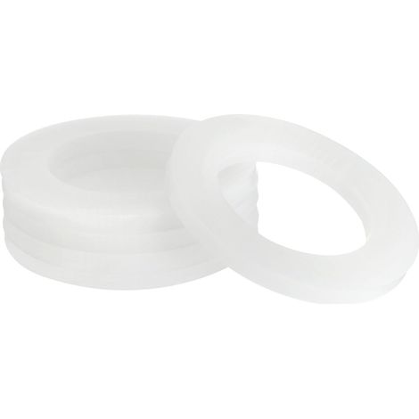 5Pcs Silicone Joint 40mm OD 25mm ID 3mm Largeur Blanc (1/5)