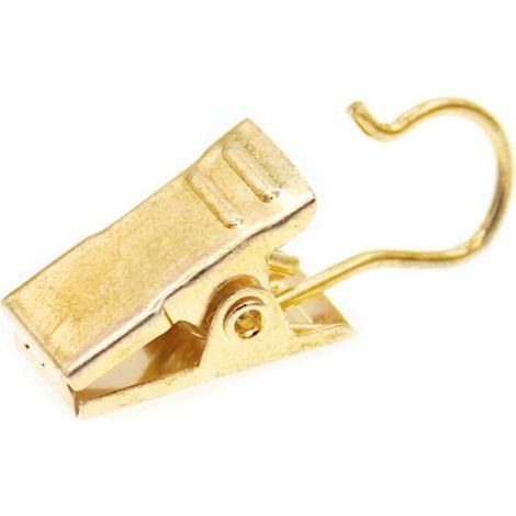100 Pack Stainless Steel Gold Curtain Clip Party String Lights Hanger Hook for Photos, Wedding Decoration, Art Craft Dispaly & Outdoor Activities Supplies (Gold) mGyuabfVV (1/5)
