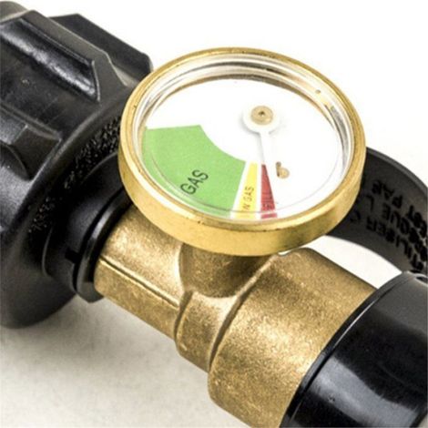1 Manomètre pour bouteille de propane, Raccord QCC1/Type 1, Pour réservoirs 5 à 40 lb, Camping-car, Barbecue, Chauffage (1/5)