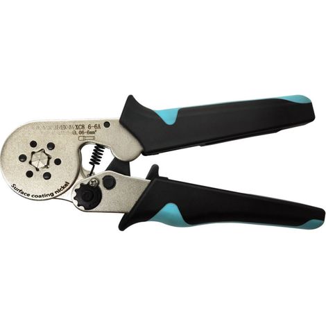 Pince à sertir pour cosses tubulaires 6-6, outil de sertissage, pince à sertir pour cosses de fils de 0,06 à 6 mm² (1/5)