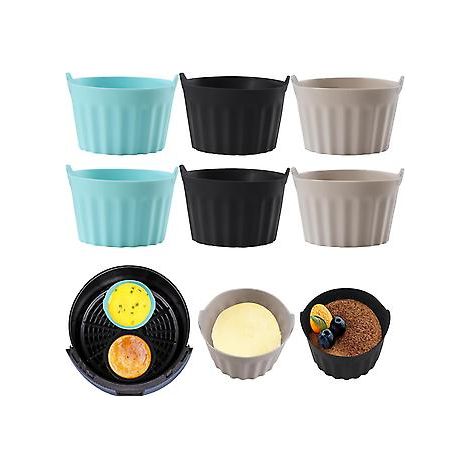 Silikon - Cupcake-Form - Muffin-Form - Backform - Kuchen - Gebäck - Kekse - Schokoladenkuchen - Wiederverwendbar - BPA-frei - Rund - Silikon-Cupcake-Form