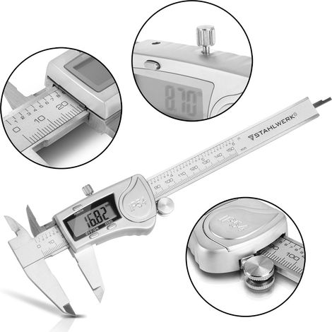 STAHLWERK Calibro digitale  DMS-3 ST in acciaio inox