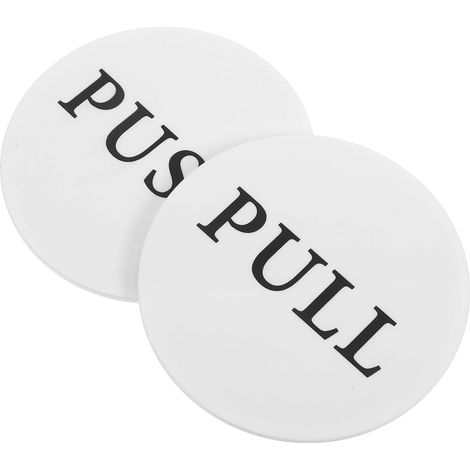 Panneaux de Porte Autocollants pour Identification Facile Lot de 2 en Acrylique Blanc Résistant à L'usure pour Portes Vitrées Espaces Commerciaux et Cafés (1/5)
