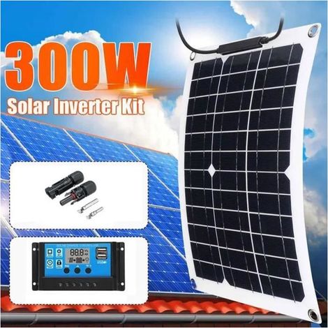 kit-panneau-solaire-300w-monocristallin-18v-portable-avec-regulateur-60a-236174524 (1/4)