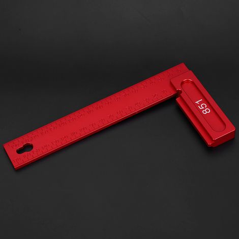 Règle d'équerre à 90 degrés, 200 mm, en alliage d'aluminium, outil de traçage (1/5)