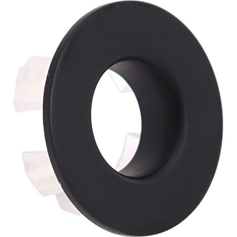 Bouchon trop-plein laiton noir - 1 pièce - Design moderne - Étanchéité optimale - Pour évier cuisine et salle de bain - Diamètre 30mm (1/5)