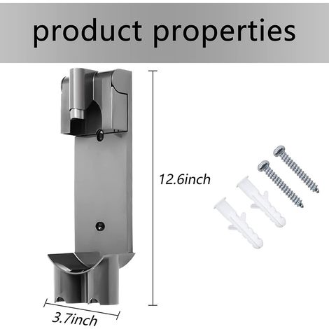 Ortviai Station d'accueil murale pour aspirateur Dyson V7/V8 – Support de charge et rangement en ABS (1/4)