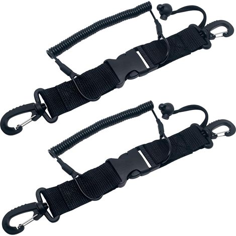 2 Pièces Longe de Plongee,Sangle Plongée,Plongee Sous Marine Equipement,Mousqueton Plongée Sous Marine
