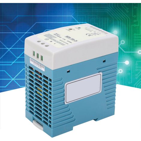 Alimentation à découpage BERM@ MDR-100-24 : sortie 100 W/24 V/1,3 A, rail DIN ultra-mince, qualité industrielle, tension d'entrée 100-240 V CA. (1/5)