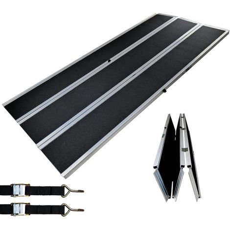 DREIBREIT by TRUTZHOLM Alu Auffahrrampe 215 cm 3-fach klappbar 1020 kg Alu beschichtet Verladerampe (1/5)