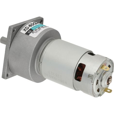 35-W-Mikro-Gleichstrom-Metallgetriebemotor, Drehzahl im Uhrzeigersinn/gegen den Uhrzeigersinn einstellbar (24 V, 30 U/min) (1/5)