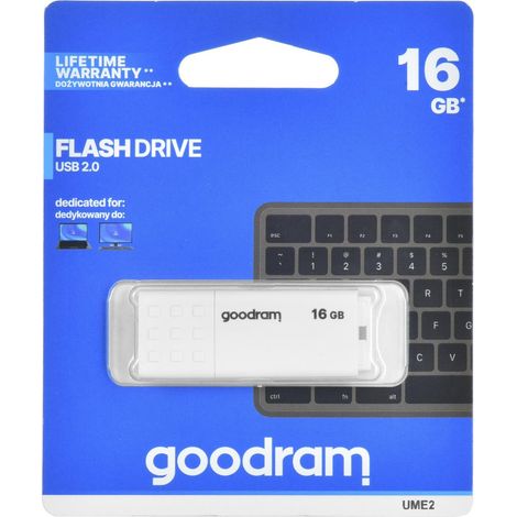 Memoria USB Goodram de 16 GB USB 2.0 blanca (1/5)