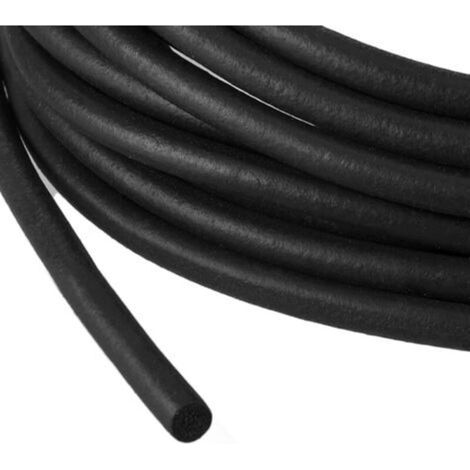 Joint rond en caoutchouc mousse EPDM, noir, joints de porte et de fenêtre, joints de voiture, camion, camping-car et bateau (10 mm/10 m) (1/4)
