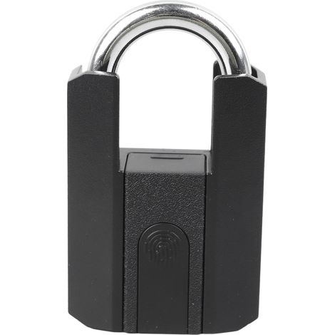 Cadenas antivol à empreinte digitale avec déverrouillage Bluetooth pour téléphone, 2 clés, étanche, noir, pour casier de salle de sport ou école