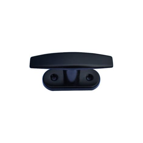 Quincadeco – Poignée de fenêtre aluminium noir – Finition peinture époxy résistante – Carré de 7mm – Entraxe de fixation 43mm – Pour fenêtres standards