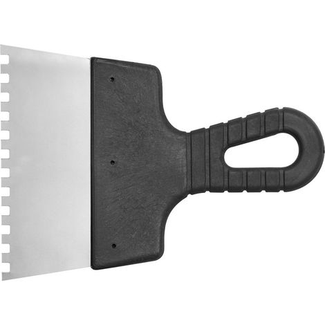 Spatola in acciaio inox 150 mm dentata 6 x 6 mm 06299 vorel