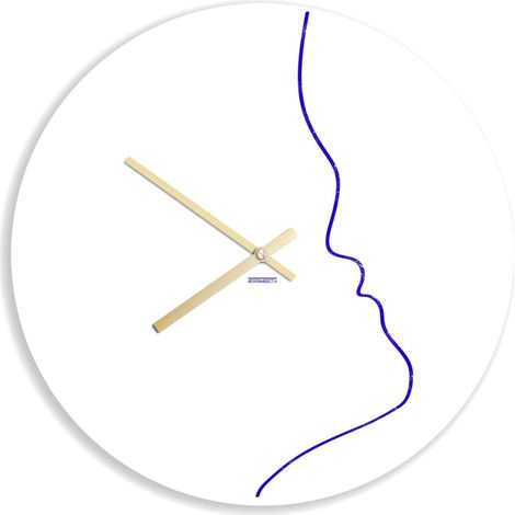 Horloge murale design en métal Made in Italy Il Bacio (1/3)
