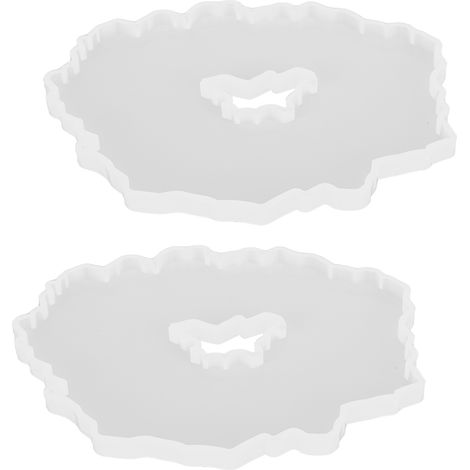 Lot de 1 Moule à Dessous de Verre en Silicone DIY, Base pour Plateau Artisanal Décoratif (1/5)