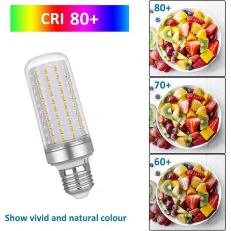 Ampoule LED E27 Maïs 20W, 220V, 2200LM Blanc Chaud 3000K, Non Dimmable, Équivalent 200W Halogène, Lot de 3 (1/4)