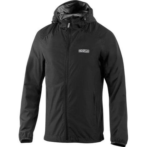 Coupe-vent et veste imperme'able avec doublure Sparco personnalise'e noire taille XS en polyester avec membrane TPU de'perlante Nero XS