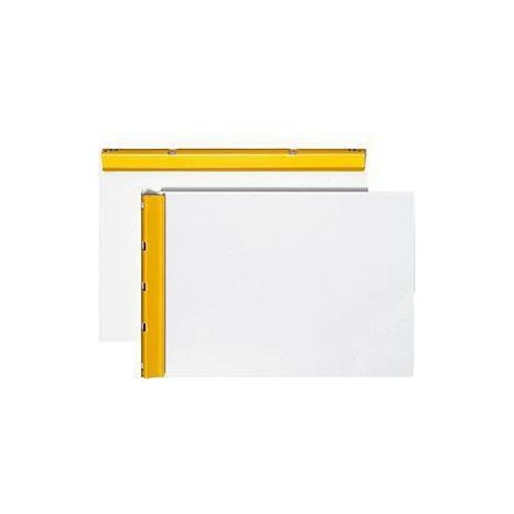 Hansa-Technik Klemmbrett 1200100 DIN A4 Aluminium grauweiß/gelb (1/2)