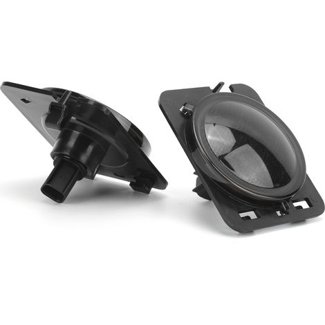 Feux latéraux LED 12V DC, lentille fumée noire, remplacement pour Jeep Wrangler JK/JKU 2007-2018, clignotants étanches (1/5)