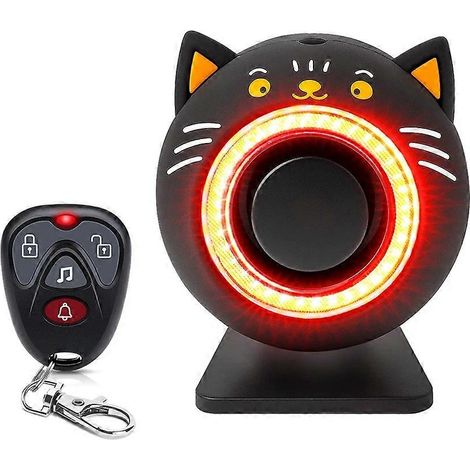 Sistema de alarma antirrobo para coche WSDCAM de 120 dB con control remoto inalámbrico, luz LED y aviso sonoro. (1/5)