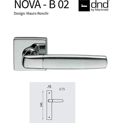 MANIGLIE A PLACCA IN OTTONE NOVA-B2 ART679 CCS